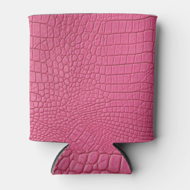 Hintergrund der weichen rosa Leder Dosenkühler (Vorderseite)