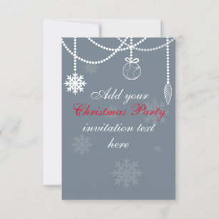 Hintergrund der Weihnachtszeit-Party Einladung