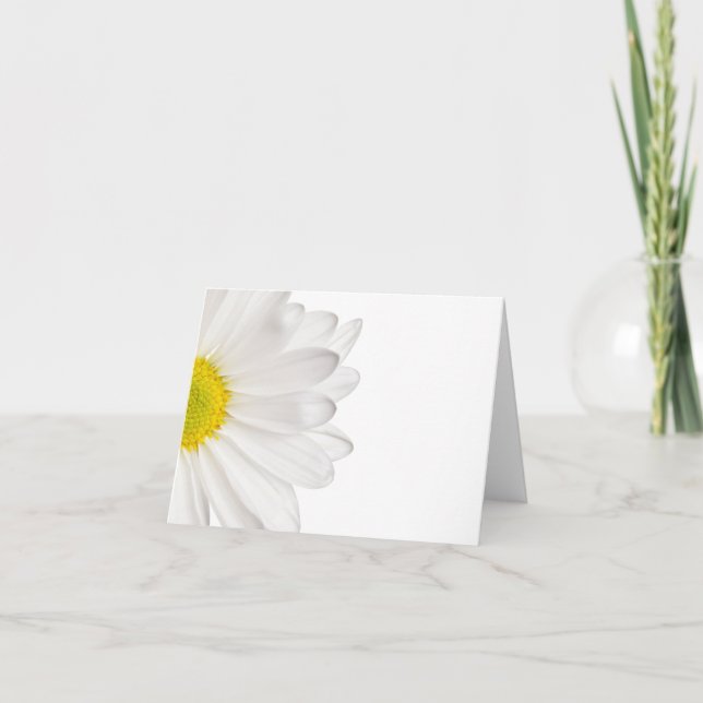 Hintergrund der White Daisy Blume - kundenspezifis Karte (Vorderseite)
