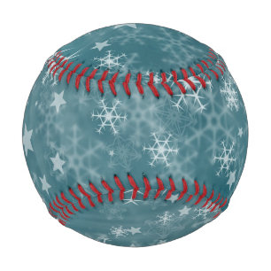 Hintergrund der Winterschneeflocke Baseball