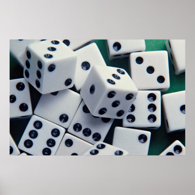 Hintergrund der Würfel Poster (Vorne)
