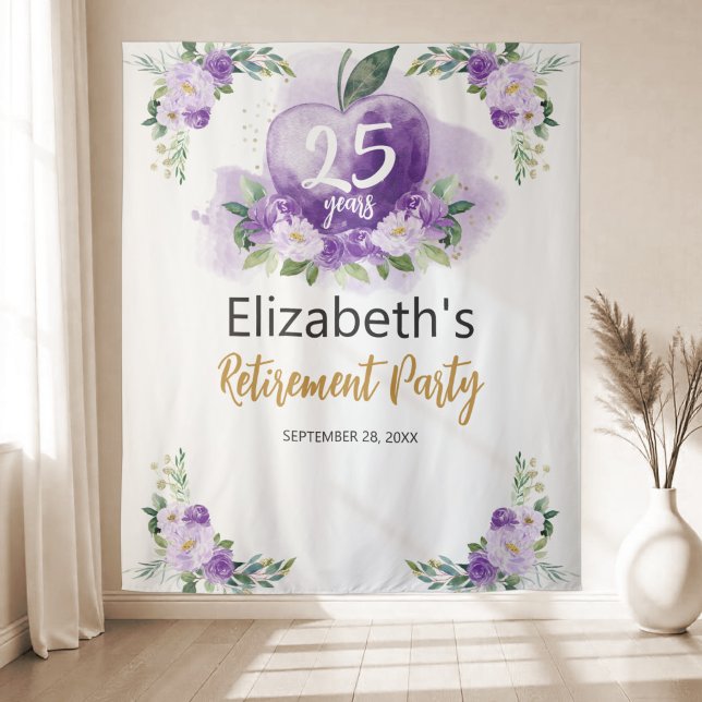 Hintergrund des Apple Floral Teacher Retirement Pa Wandteppich (Von Creator hochgeladen)