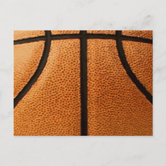 Hintergrund des Basketball-Druckmusters Postkarte