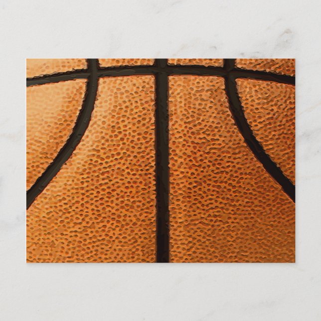 Hintergrund des Basketball-Druckmusters Postkarte (Vorderseite)