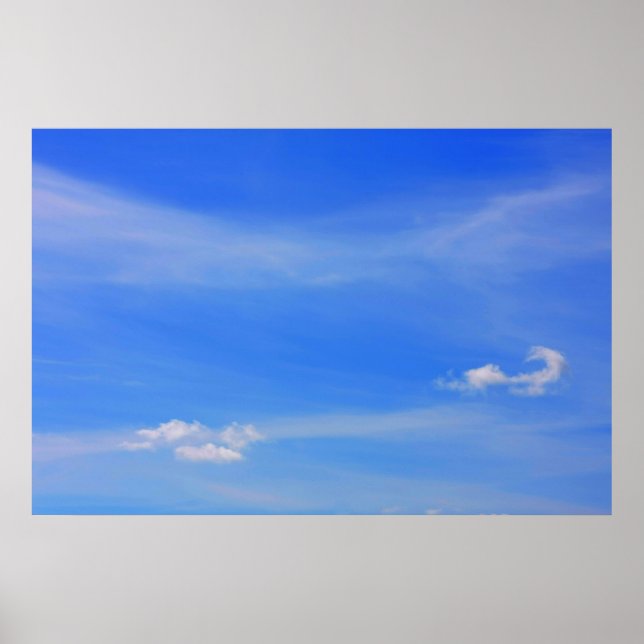Hintergrund des blauen Himmels. Poster (Vorne)