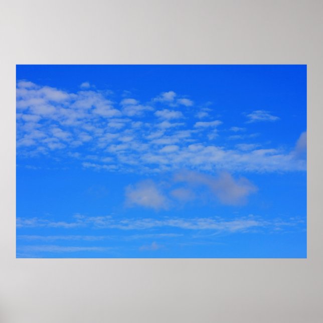 Hintergrund des blauen Himmels. Poster (Vorne)