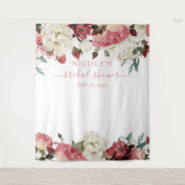 Hintergrund des blindrosa Brautparty Wandteppich