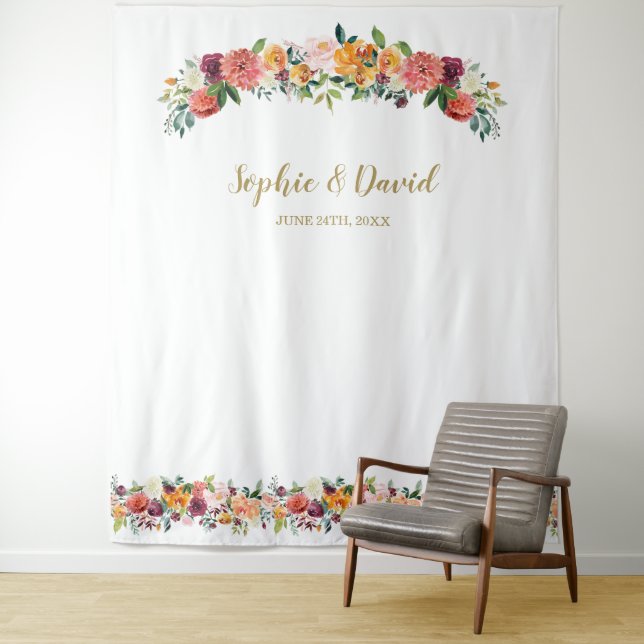 Hintergrund des Burgundy Blush Foto Wandteppich (Beispiel)