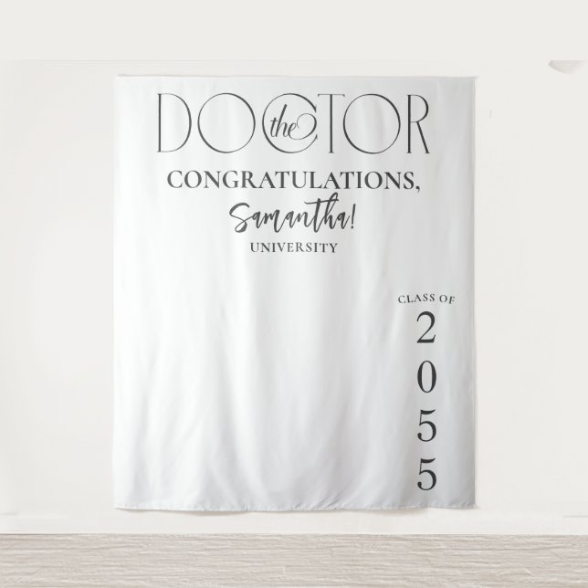 Hintergrund des Doctor Doctoral Abschluss Foto Wandteppich (Vorderseite)