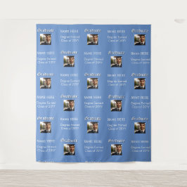 Hintergrund des Foto-Namens für Graduierungspartne Wandteppich