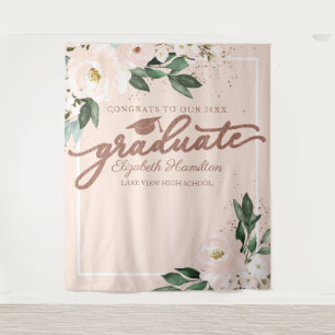Hintergrund des Fotos der rosa blüten Blütenstuhlp Wandteppich