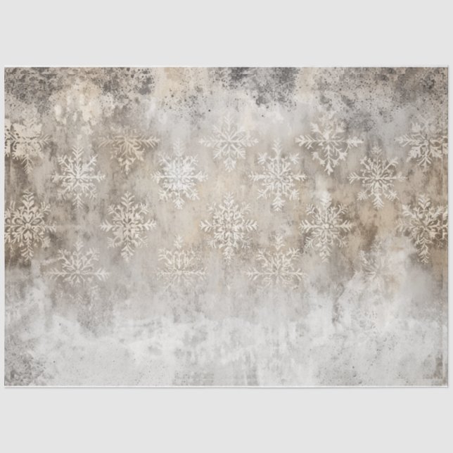 Hintergrund des Frostschnees Seidenpapier (Vorderseite)