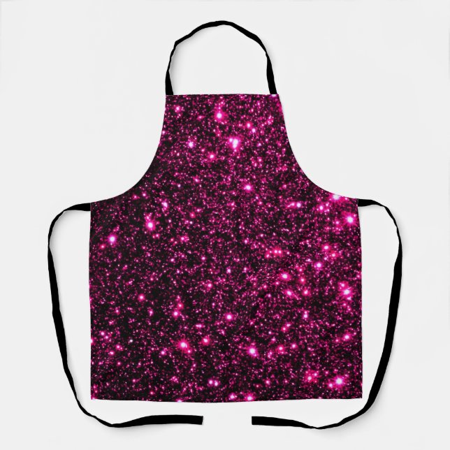 Hintergrund des Glitzer - Hot Pink Schürze (Vorderseite)