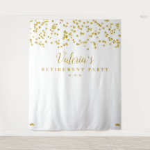 Hintergrund des Gold-Renten-Party, Foto-Booth-Prop