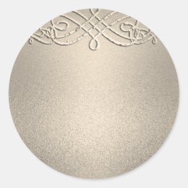 Hintergrund des Goldschimmer-Glitzer Runder Aufkleber