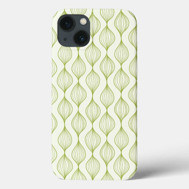 Hintergrund des grünen vertikalen Ogemusters Case-Mate iPhone Hülle (Rückseite)