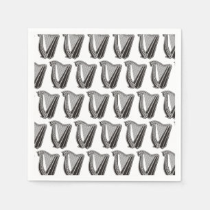 Hintergrund des Harp-Symbols Serviette