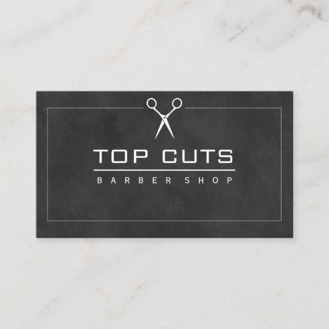 Hintergrund des klassischen Barbershop-Sleek Visitenkarte (Vorderseite)