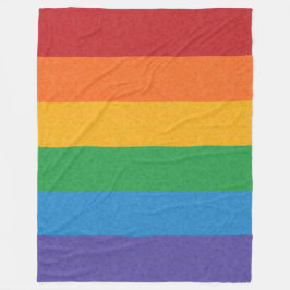 Hintergrund des LGBTQ-Regenbogenfarbenen Flaggenfe Fleecedecke