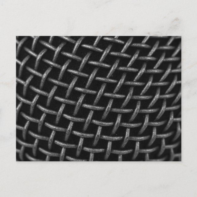 Hintergrund des Mikrofonnetzes Postkarte (Vorderseite)