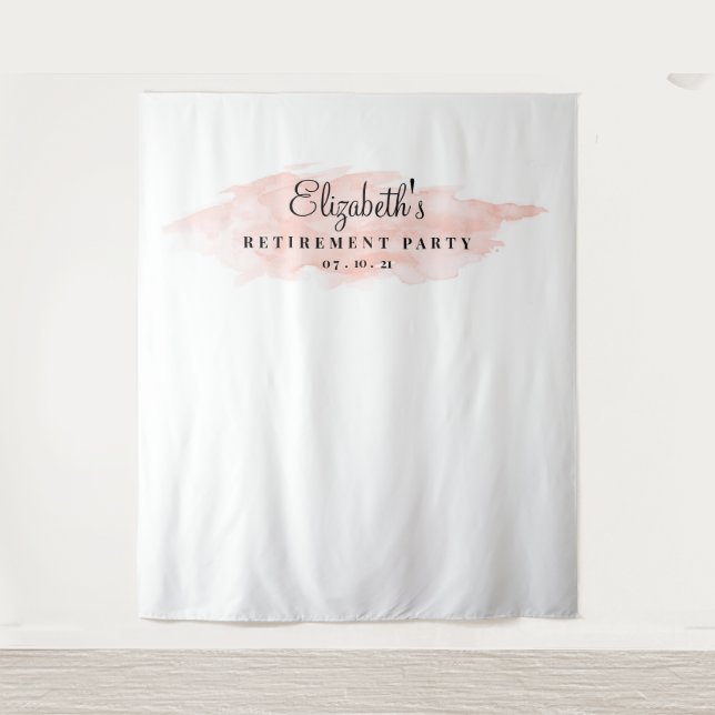 Hintergrund des Party für die Blush-Altersvorsorge Wandteppich (Vorderseite)