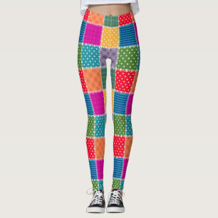 Hintergrund des Patches: Verschiedenes Muster Mix Leggings