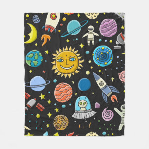 Hintergrund des Raumes. Planeten des Sonnensystems Fleecedecke