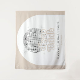 Hintergrund des Retro-Brautparty-Balls Wandteppich
