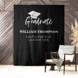 Hintergrund des Schwarzen Party in der High School Wandteppich