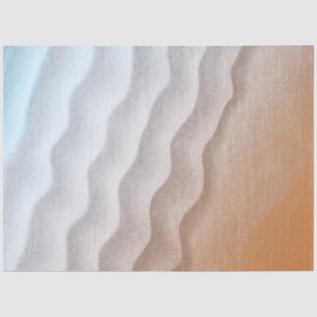 Hintergrund des Strandswassers Seidenpapier (Vorderseite)