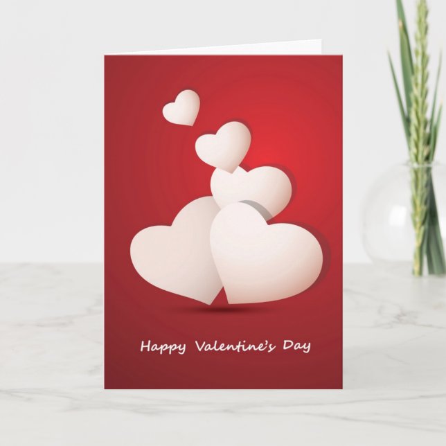 Hintergrund des Valentinstag Feiertagskarte (Vorderseite)