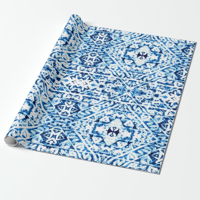 Hintergrund des Winters Handgestrichene Wasserfarb Geschenkpapier (Ungerollt)