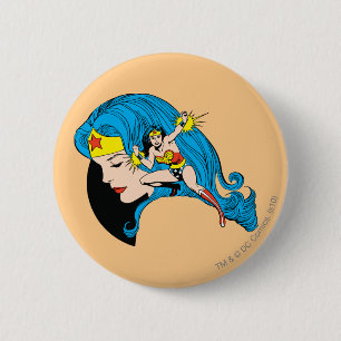 Hintergrund des Wunder-Woman-Profils Button