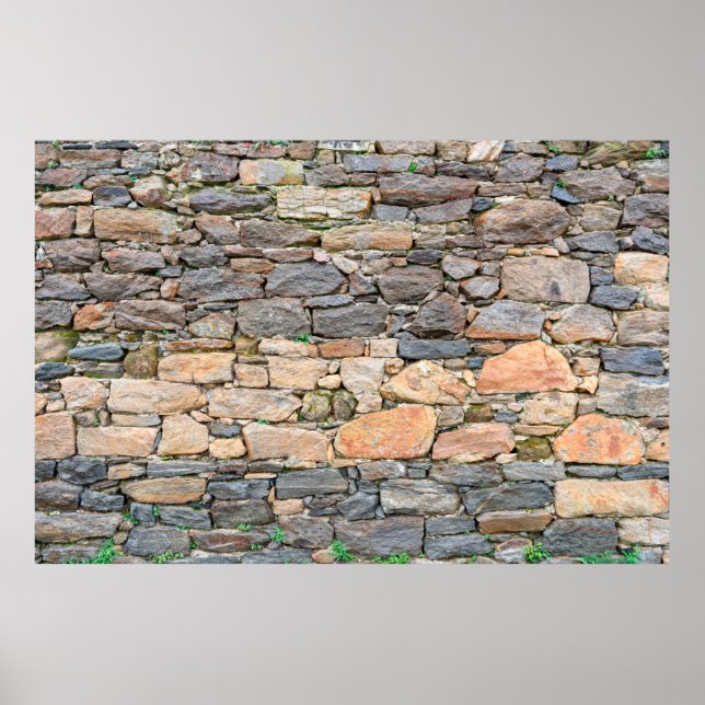 Hintergrund einer fotografierten Wandstruktur aus  Poster (Vorne)