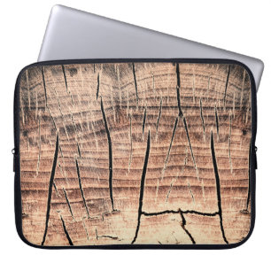 Hintergrund eines Holzstumpfabs, Alter, Alterung, Laptopschutzhülle