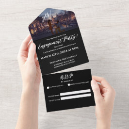 Hintergrund: Engagement der Partei Foto-Amsterdam All In One Einladung