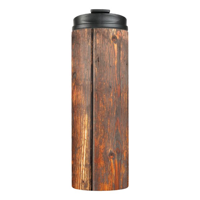 Hintergrund für alte, verwitterte Bretter, abstrak Thermosbecher (Vorderseite)