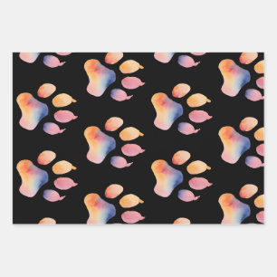 Hintergrund für Aquarellfarben Geschenkpapier Set