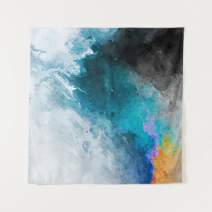Hintergrund für Aquarellpapier Abstrakt Painted Il Wandteppich
