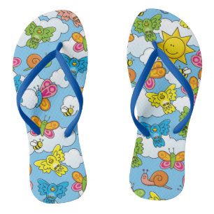 Hintergrund für Baby-Tiere Flip Flops