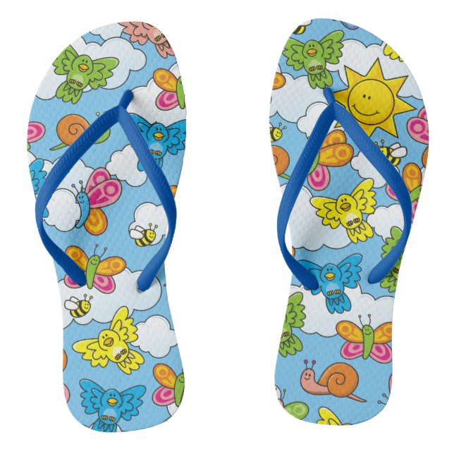 Hintergrund für Baby-Tiere Flip Flops (Fußbett)