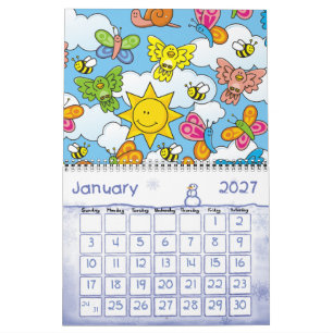 Hintergrund für Baby-Tiere Kalender
