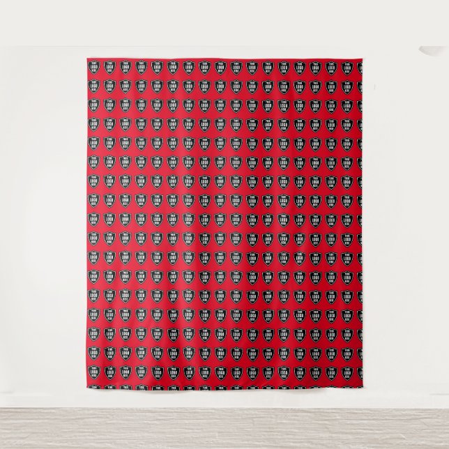 Hintergrund für benutzerdefinierte Logoereignisse Wandteppich (Vorderseite)