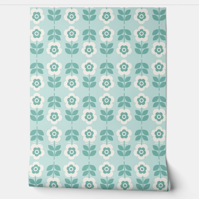 Hintergrund für Blumenmuster Tapete (Abrollen)