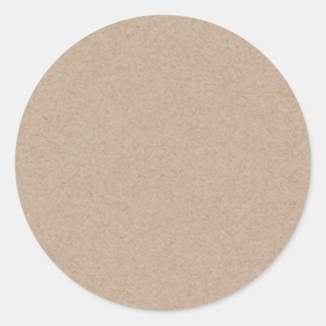 Hintergrund für braune Kraft Runder Aufkleber (Vorderseite)