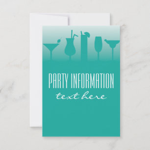 Hintergrund für Cocktail-Party Einladungen