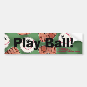Hintergrund für das Ball- und Handschuhfeld Autoaufkleber