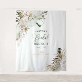 Hintergrund für das Brautparty "Green & Gold Boho" Wandteppich