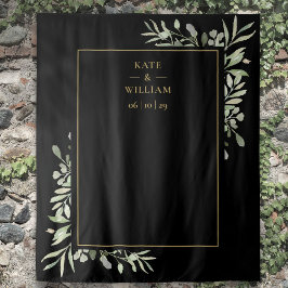 Hintergrund für das Hochzeitsalbum in Schwarz und  Wandteppich