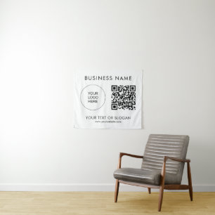 Hintergrund für das Party-Event-QR-Code-Logo Wandteppich